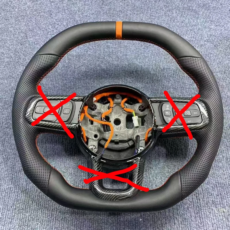 Leather Car Steering Wheel Perforated Leather For Jeep Wrangler JL 2018-2023 Models Sport Wheel
Leather Car Steering Wheel Perforated Leather For Jeep Wrangler JL 2018-2023 Models Sport Wheel