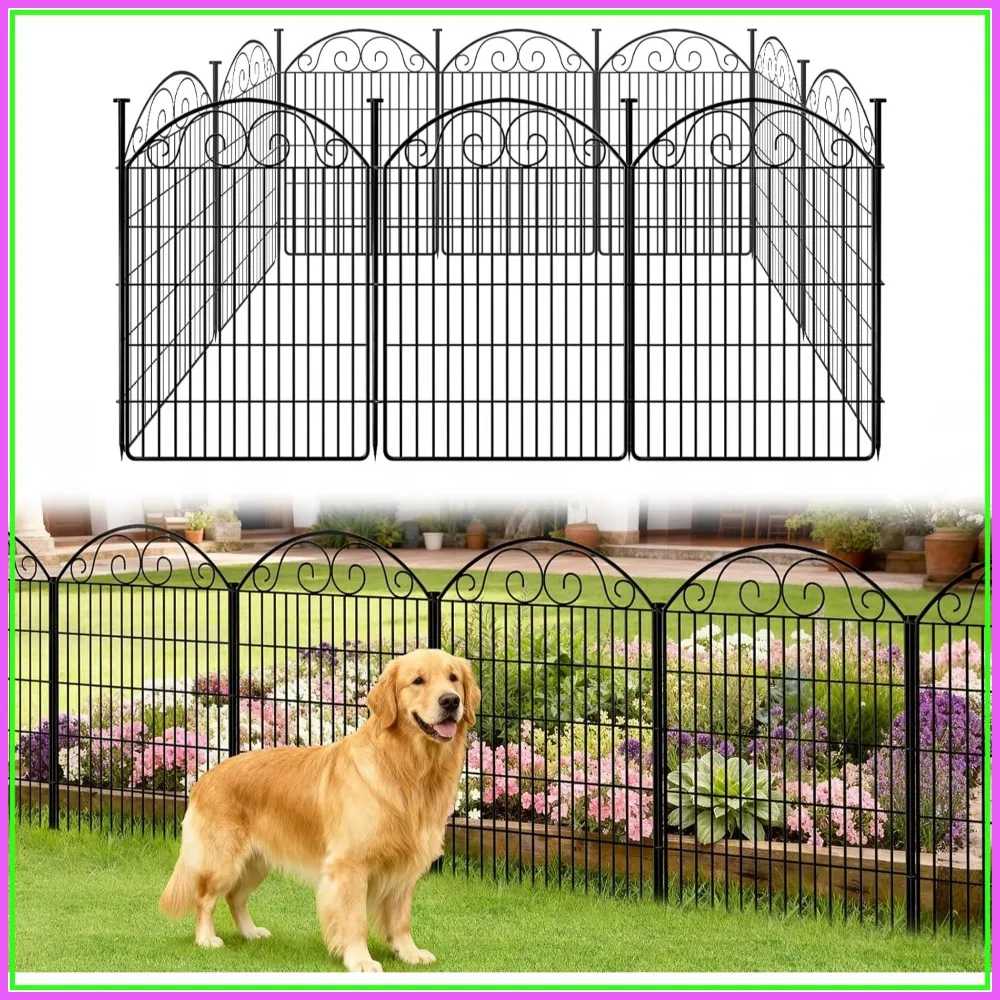 40in x 24.16ft No Dig Decorative Garden Fence for Yard, 10 Panels Animal Barrier, Rustproof Ground Stakes
40in x 24.16ft No Dig Decorative Garden Fence for Yard, 10 Panels Animal Barrier, Rustproof Ground Stakes