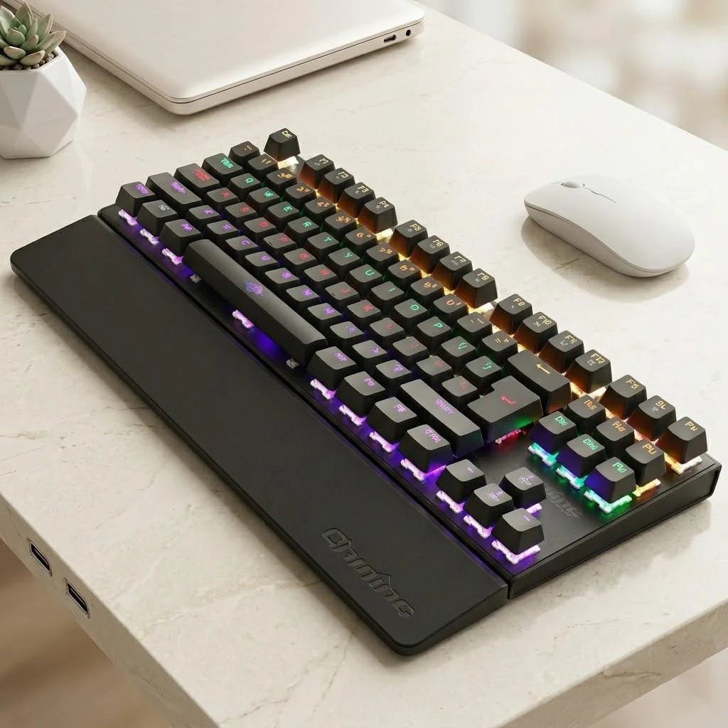 Mechanical RGB Backlit Gaming Keyboard USB Wired 26 Keys Anti-Ghosting Multicolor LED Keyboard
Mechanical RGB Backlit Gaming Keyboard USB Wired 26 Keys Anti-Ghosting Multicolor LED Keyboard