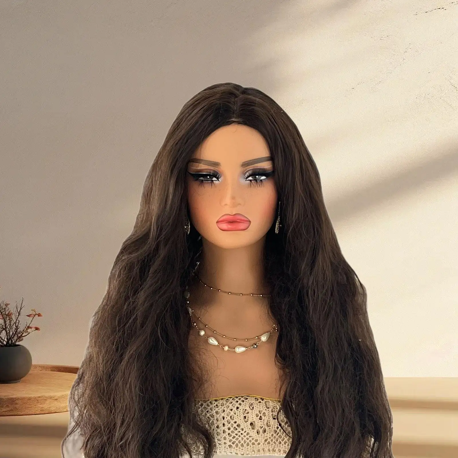 Female Mannequin Head, Manikin Head Bust,Beauty Accessories,Hat Display Rack,Wig Stand with Makeup for Jewelry Hats Display
Female Mannequin Head, Manikin Head Bust,Beauty Accessories,Hat Display Rack,Wig Stand with Makeup for Jewelry Hats Display