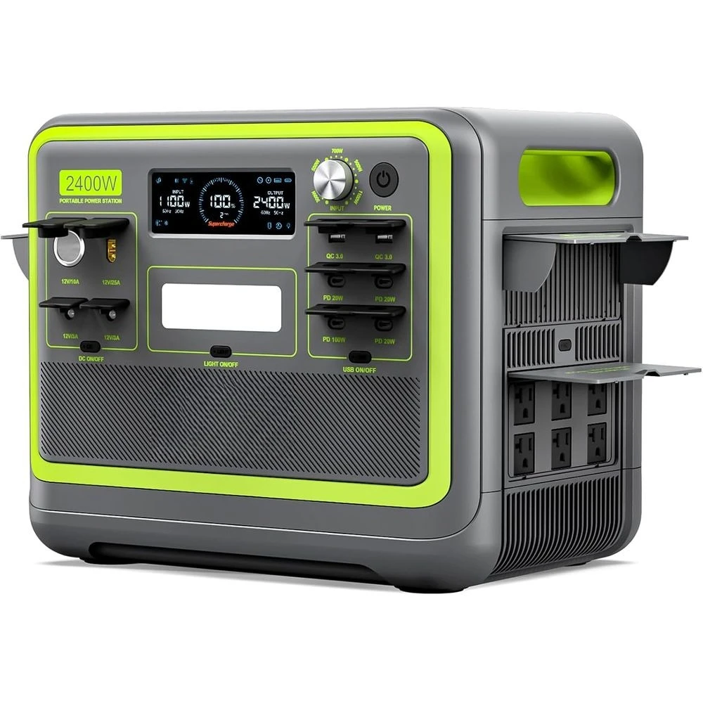 F2400 Solar Generator 2400W (4800W Peak),2048Wh LiFePO4 Battery Solar Generator with 1100W AC & 500W Solar Charging APP Control,
F2400 Solar Generator 2400W (4800W Peak),2048Wh LiFePO4 Battery Solar Generator with 1100W AC & 500W Solar Charging APP Control,