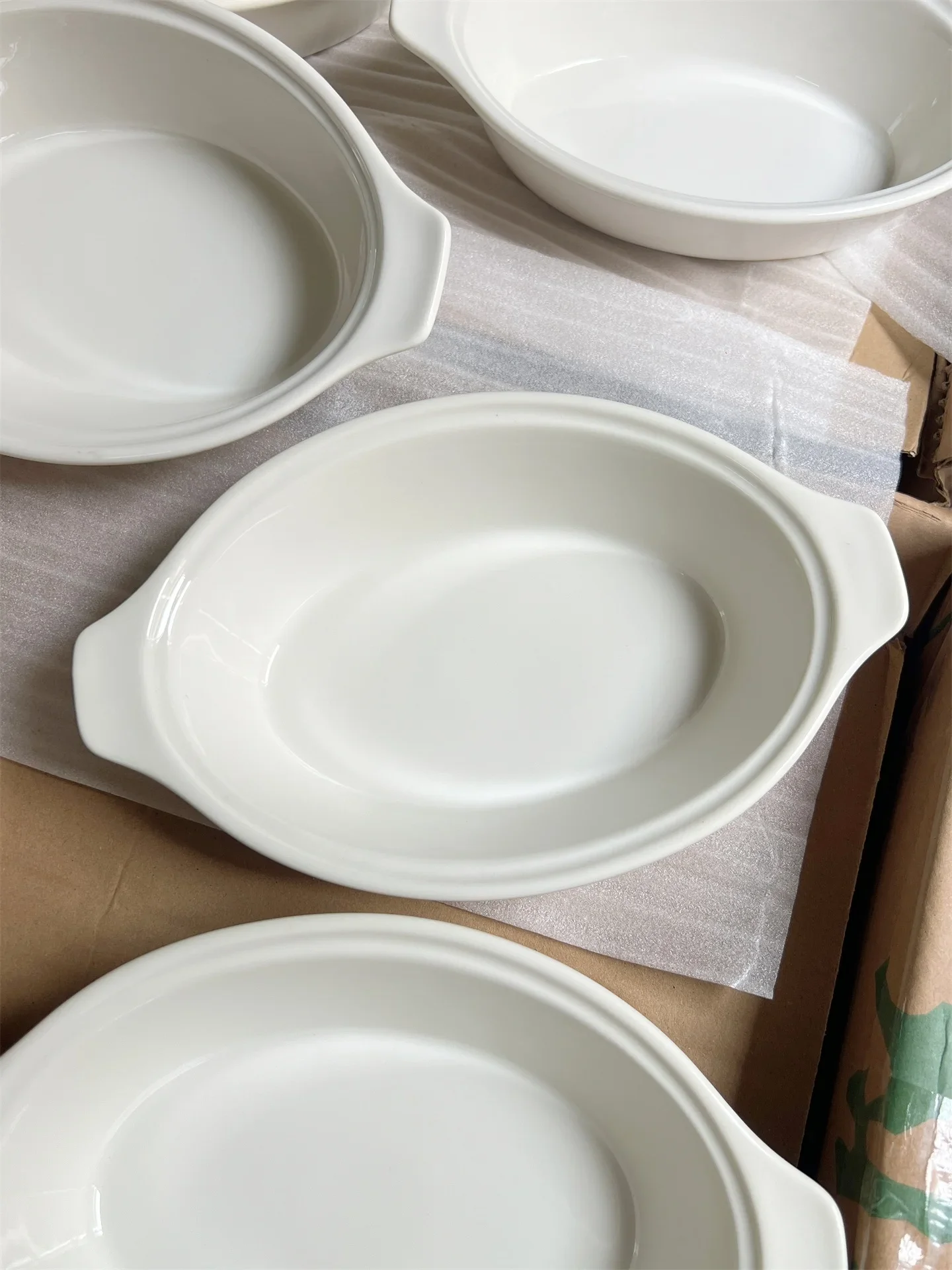 Elegant White Double-Eared Baking Dish Soup Bowl Rice Bowl Home Use High Aesthetic Value Fried Rice Plate for One Person
Elegant White Double-Eared Baking Dish Soup Bowl Rice Bowl Home Use High Aesthetic Value Fried Rice Plate for One Person