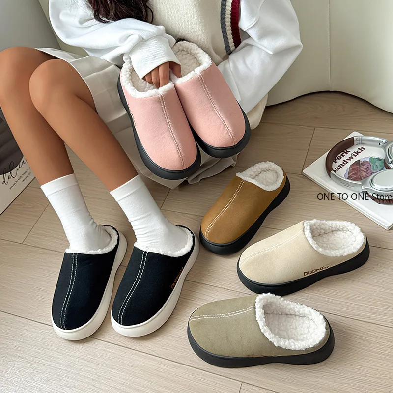 Fashion Fluffy Platform Slippers for Women Winter Plush Warm Cotton Shoes Woman Comfort Non Slip Unisex Home Slippers Wholesale
Fashion Fluffy Platform Slippers for Women Winter Plush Warm Cotton Shoes Woman Comfort Non Slip Unisex Home Slippers Wholesale
