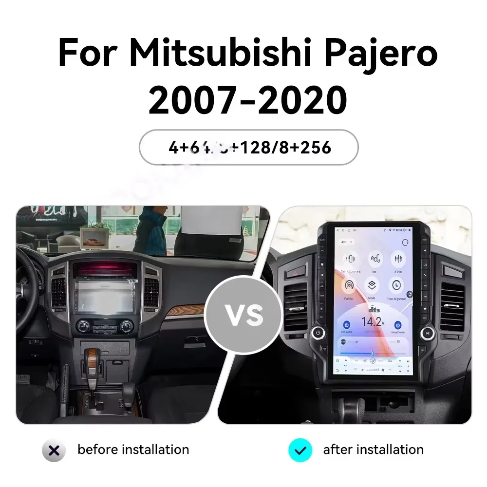 Android14 Touch Screen Car Radio For Mitsubishi Pajero V73 V93 V97 2007 2008-2020 Wireless Carplay GPS Navigation Multimedia
Android14 Touch Screen Car Radio For Mitsubishi Pajero V73 V93 V97 2007 2008-2020 Wireless Carplay GPS Navigation Multimedia