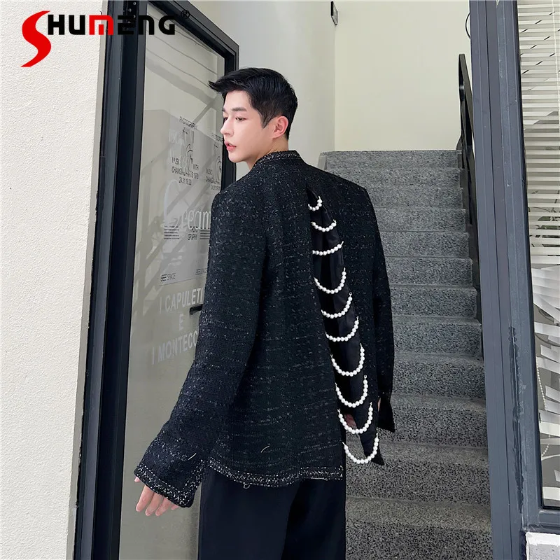 Men's 2025 Autumn Winter New Long Sleeve Suit Jackets Men's Fashion Small Fragrant Jackets Men's High-end Trendy Suit Jackets
Men's 2025 Autumn Winter New Long Sleeve Suit Jackets Men's Fashion Small Fragrant Jackets Men's High-end Trendy Suit Jackets