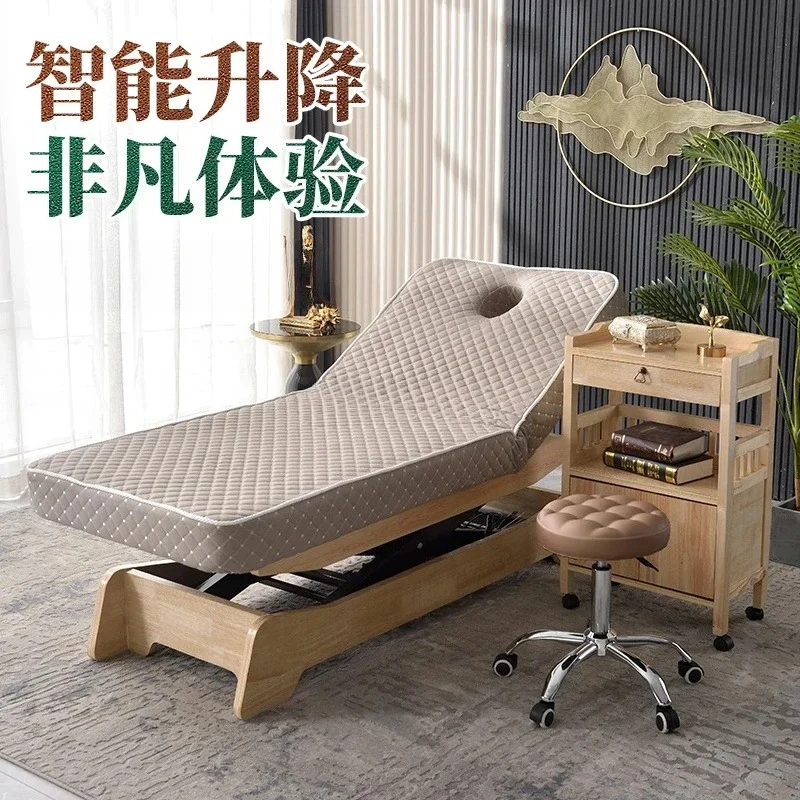 Solid Wood Electric Beauty Bed High-End Beauty Salon Special Intelligent Lifting Massage Massage Bed
Solid Wood Electric Beauty Bed High-End Beauty Salon Special Intelligent Lifting Massage Massage Bed