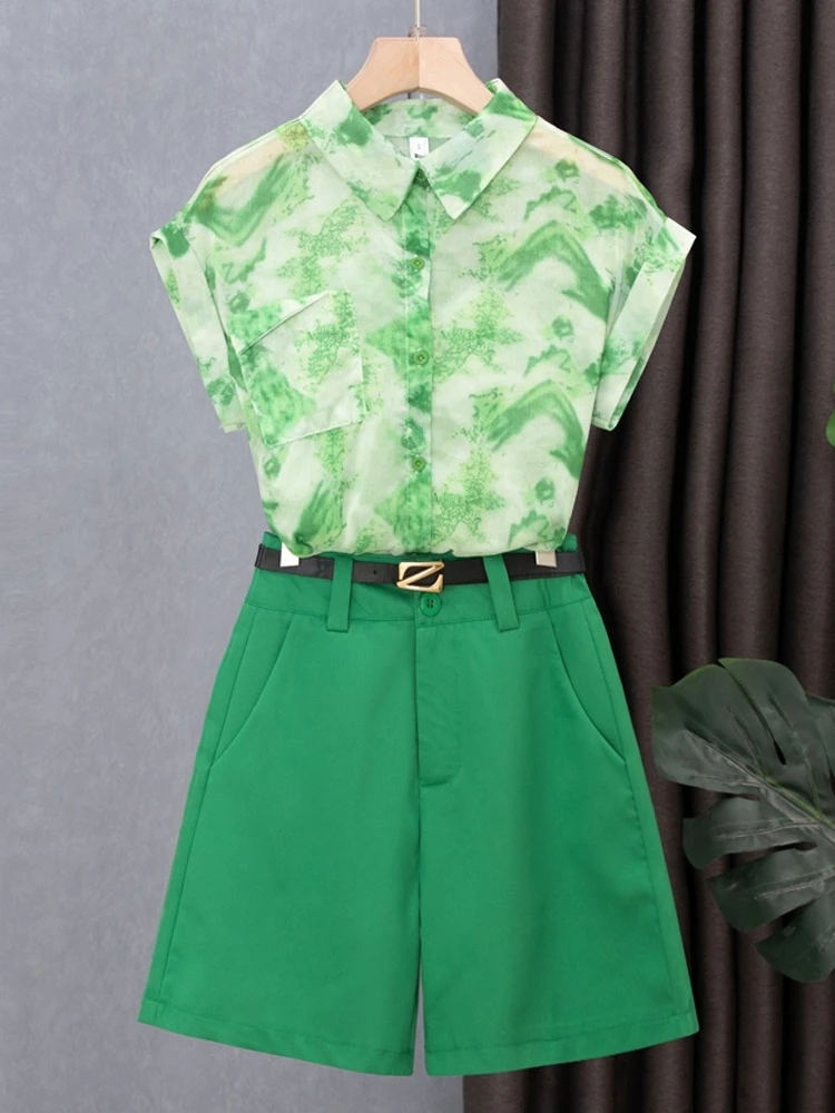 Casual suit women's 2025 new hot item chiffon sleeveless shirt ink green fashionable loose and versatile temperament set
Casual suit women's 2025 new hot item chiffon sleeveless shirt ink green fashionable loose and versatile temperament set