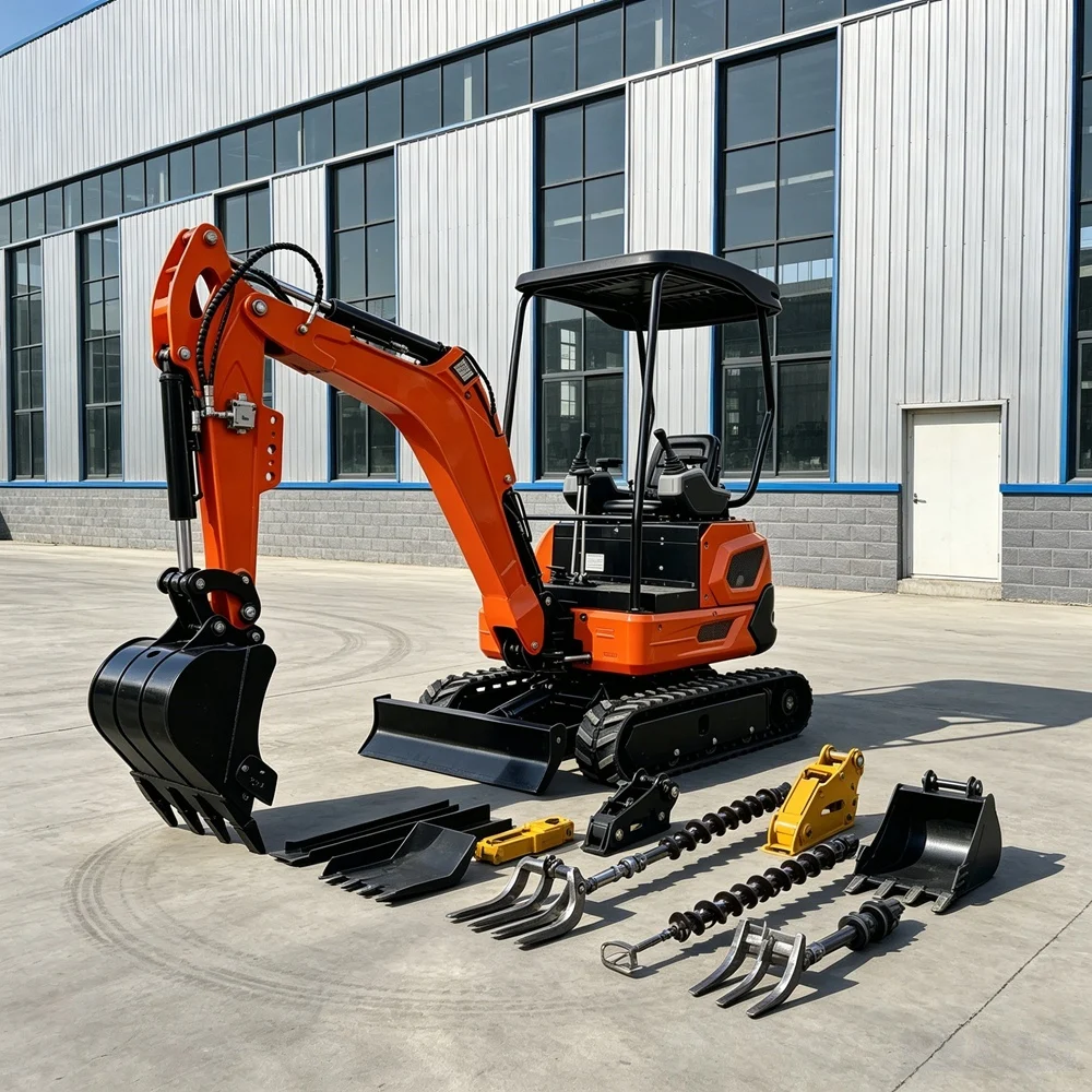 New 1.8/1.5Ton Mini Excavator With Hydraulique SystemConstruction Diggers For AgriculturalEscavadeiraThumb Clamp
New 1.8/1.5Ton Mini Excavator With Hydraulique SystemConstruction Diggers For AgriculturalEscavadeiraThumb Clamp