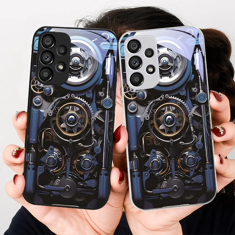 Exquisite blue large gear For Samsung Galaxy S24 Plus S20 21 FE S23 Ultra S8 9 A70 72 73 50 51 52 53 Tempered Glass Phone Case
Exquisite blue large gear For Samsung Galaxy S24 Plus S20 21 FE S23 Ultra S8 9 A70 72 73 50 51 52 53 Tempered Glass Phone Case