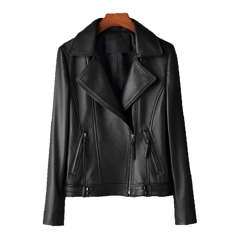 New Spring Genuine Leather Clothes Women's Sheepskin Motorcycle Slim Fit Short Suit Collar Leather Jacket Coat Off Season
New Spring Genuine Leather Clothes Women's Sheepskin Motorcycle Slim Fit Short Suit Collar Leather Jacket Coat Off Season