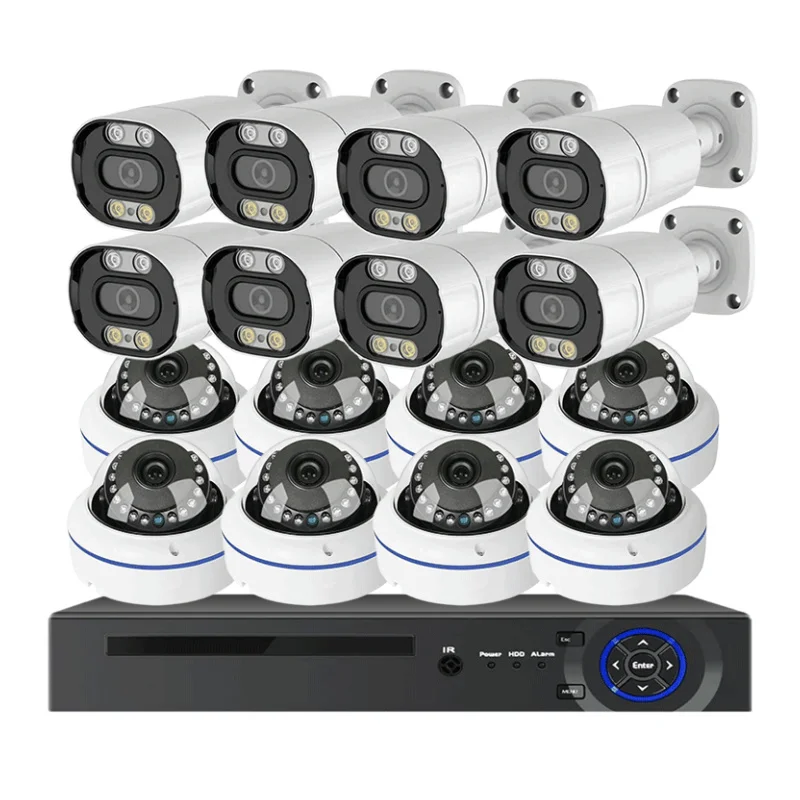 5mp 8mp 2k 4k 16 Channel POE Dome CCTV Camera System 4k Poe H.265 NVR Kit Cctv Set 8MP 16CH Home Security Camera System
5mp 8mp 2k 4k 16 Channel POE Dome CCTV Camera System 4k Poe H.265 NVR Kit Cctv Set 8MP 16CH Home Security Camera System