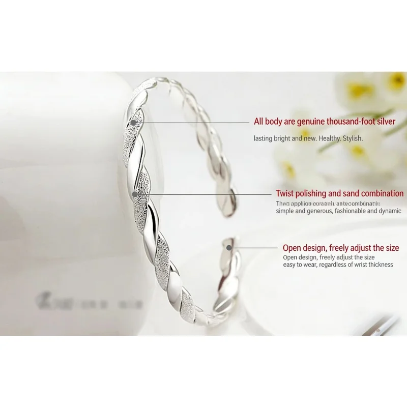 A fashionable lady's bracelet made of 925 pure silver, featuring an interlocking infinity ring design, as a retro party jewelry
A fashionable lady's bracelet made of 925 pure silver, featuring an interlocking infinity ring design, as a retro party jewelry