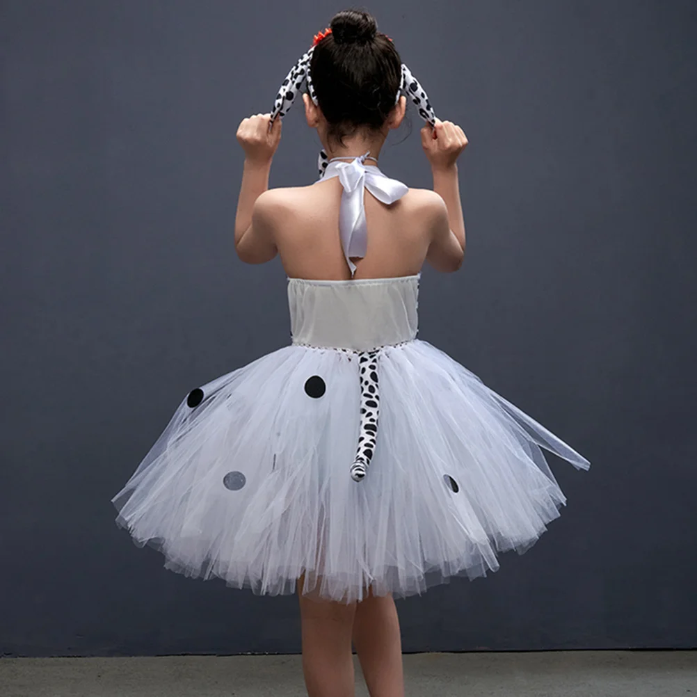 1 set Princess Skirt Suit Dalmatian Costume Kids Dress Spotted Mesh Girl Child Ears Headband Halloween Photoshoot Christmas
1 set Princess Skirt Suit Dalmatian Costume Kids Dress Spotted Mesh Girl Child Ears Headband Halloween Photoshoot Christmas