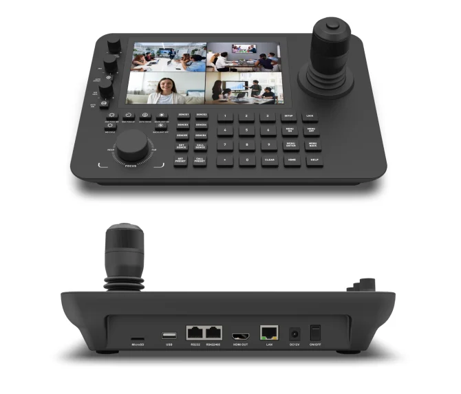 New 4K Touch Screen NDI PTZ Controller 2x2 HDMI Video Wall Keyboard Controller with 32GB Storage for Conference,Church,Stage
New 4K Touch Screen NDI PTZ Controller 2x2 HDMI Video Wall Keyboard Controller with 32GB Storage for Conference,Church,Stage