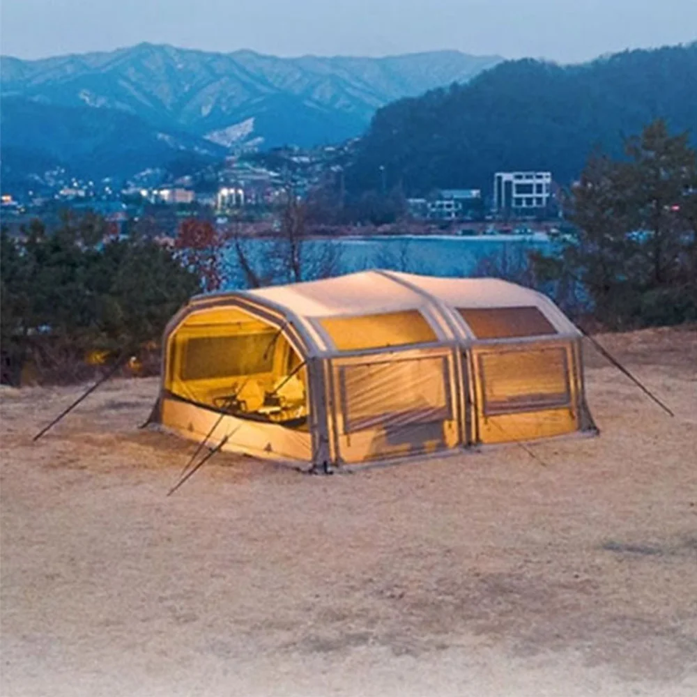 Inflatable Tunnel Tent 2 Room Instant Setup Wind-Resistant Outdoor Shelter Awning Rainproof 6-8 Person Big Space Air Family Tent
Inflatable Tunnel Tent 2 Room Instant Setup Wind-Resistant Outdoor Shelter Awning Rainproof 6-8 Person Big Space Air Family Tent