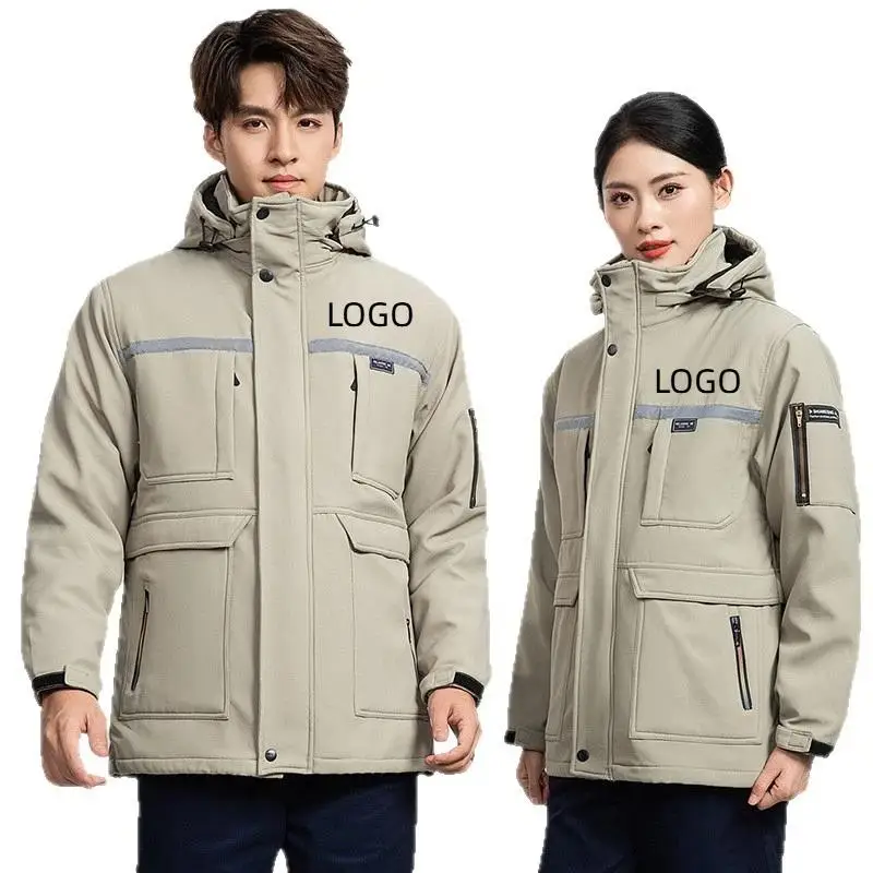 Outdoor Winter Thicken Workwear Men Coat Print Logo Workshop Mechanical Suit Painter Factory Prevent Static Electricity Jacket
Outdoor Winter Thicken Workwear Men Coat Print Logo Workshop Mechanical Suit Painter Factory Prevent Static Electricity Jacket