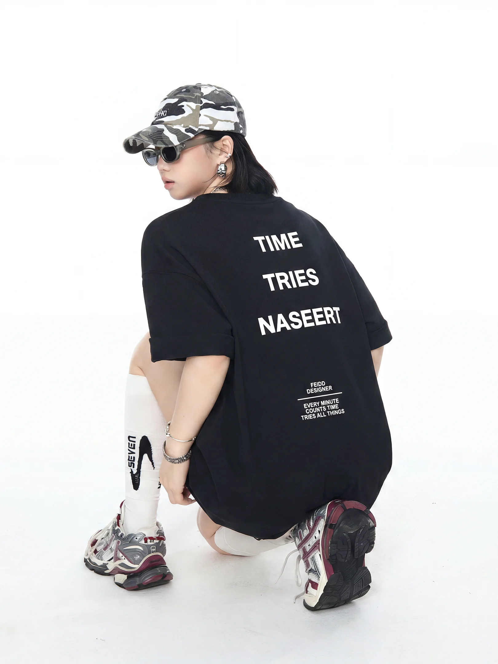 Summer Loose Cotton T-Shirt Women's Short Sleeve Letter Print Casual Style Couple Matching Half Sleeve Vintage Top
Summer Loose Cotton T-Shirt Women's Short Sleeve Letter Print Casual Style Couple Matching Half Sleeve Vintage Top