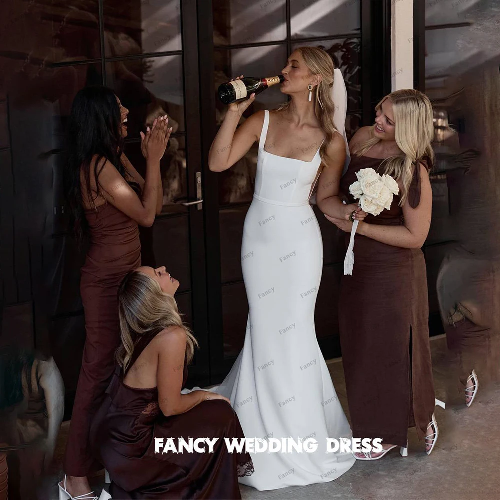 Fancy Saudi Arabia Square Neck Wedding Dress Sleeveless Mermaid Floor Length Bridal Gown Floor Length Formal Occasion Dresses
Fancy Saudi Arabia Square Neck Wedding Dress Sleeveless Mermaid Floor Length Bridal Gown Floor Length Formal Occasion Dresses