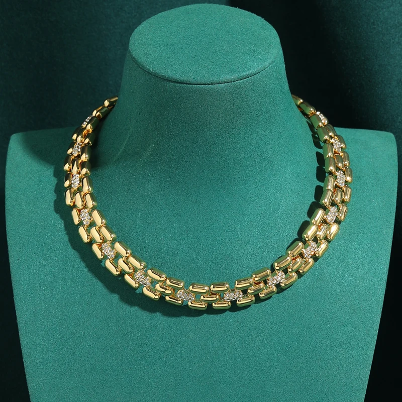 Gold Color Natural Stone Choker Necklace Vintage Watch Strip Retro Art High Quality Designer Daily Women Jewelry New Trend 2026
Gold Color Natural Stone Choker Necklace Vintage Watch Strip Retro Art High Quality Designer Daily Women Jewelry New Trend 2026