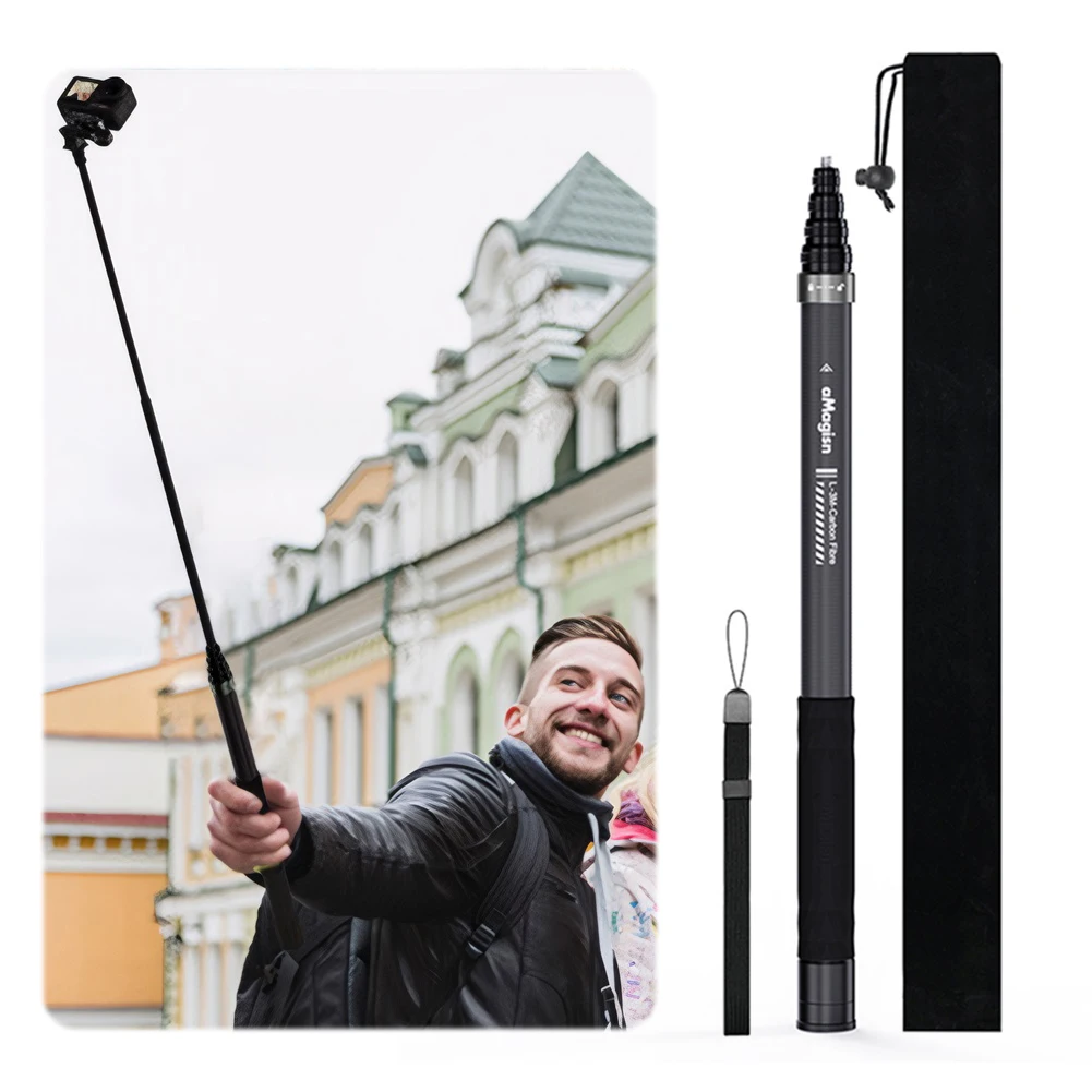 Invisible Selfie Stick Adjustable Extension Pole Hand Grip for Insta360 X5/X4/X3 for DJI OSMO
Invisible Selfie Stick Adjustable Extension Pole Hand Grip for Insta360 X5/X4/X3 for DJI OSMO
