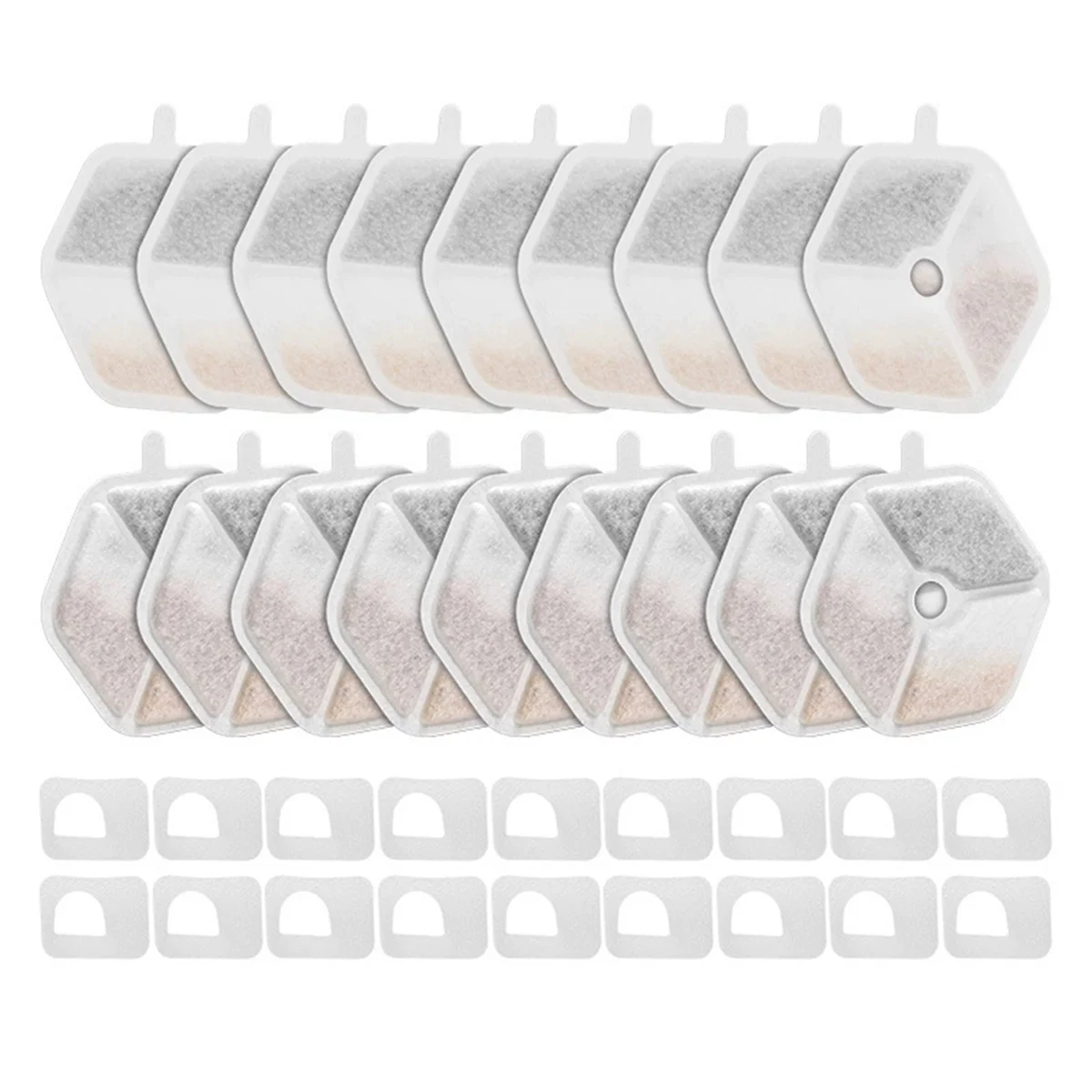 A73U Filter&Sponges for Smartoo 152oz/4.5L Wireless Cat Water Fountain Quadruple Filtration Cat Fountain Filter Replacement,B
A73U Filter&Sponges for Smartoo 152oz/4.5L Wireless Cat Water Fountain Quadruple Filtration Cat Fountain Filter Replacement,B