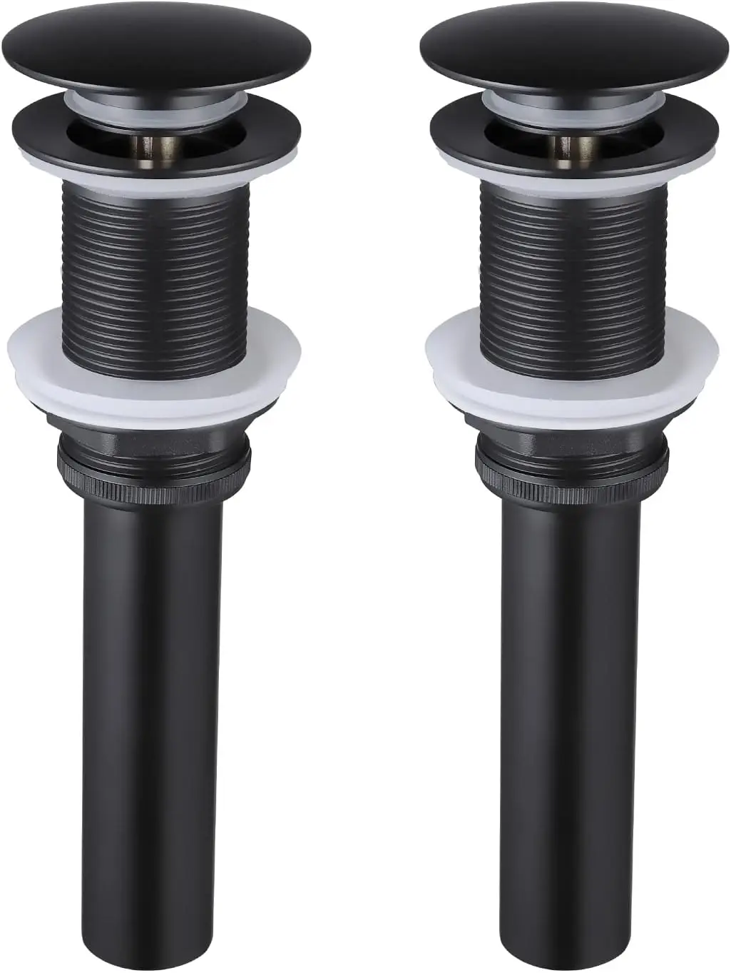 Matte Black Sink Drain Stopper, All-Metal Rustproof Brass and Stainless Steel, 2 Pack for 1.6"-1.9" Hole
Matte Black Sink Drain Stopper, All-Metal Rustproof Brass and Stainless Steel, 2 Pack for 1.6"-1.9" Hole