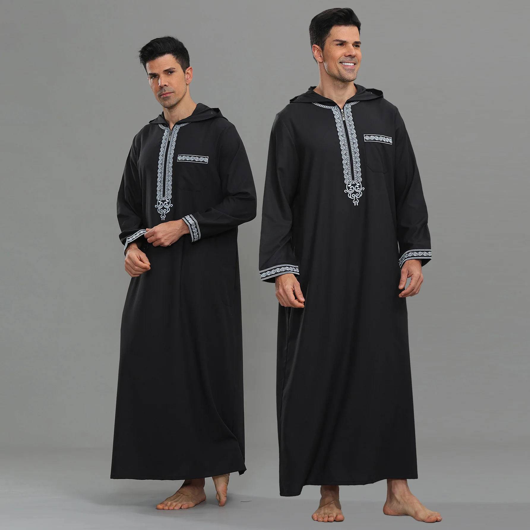 Embroidery Jubba Thobe Men Muslim Dress Hooded Abaya Eid Djellaba Ramadan Islam Clothing Turkey Kaftan Caftan Daffah Dishdasha
Embroidery Jubba Thobe Men Muslim Dress Hooded Abaya Eid Djellaba Ramadan Islam Clothing Turkey Kaftan Caftan Daffah Dishdasha