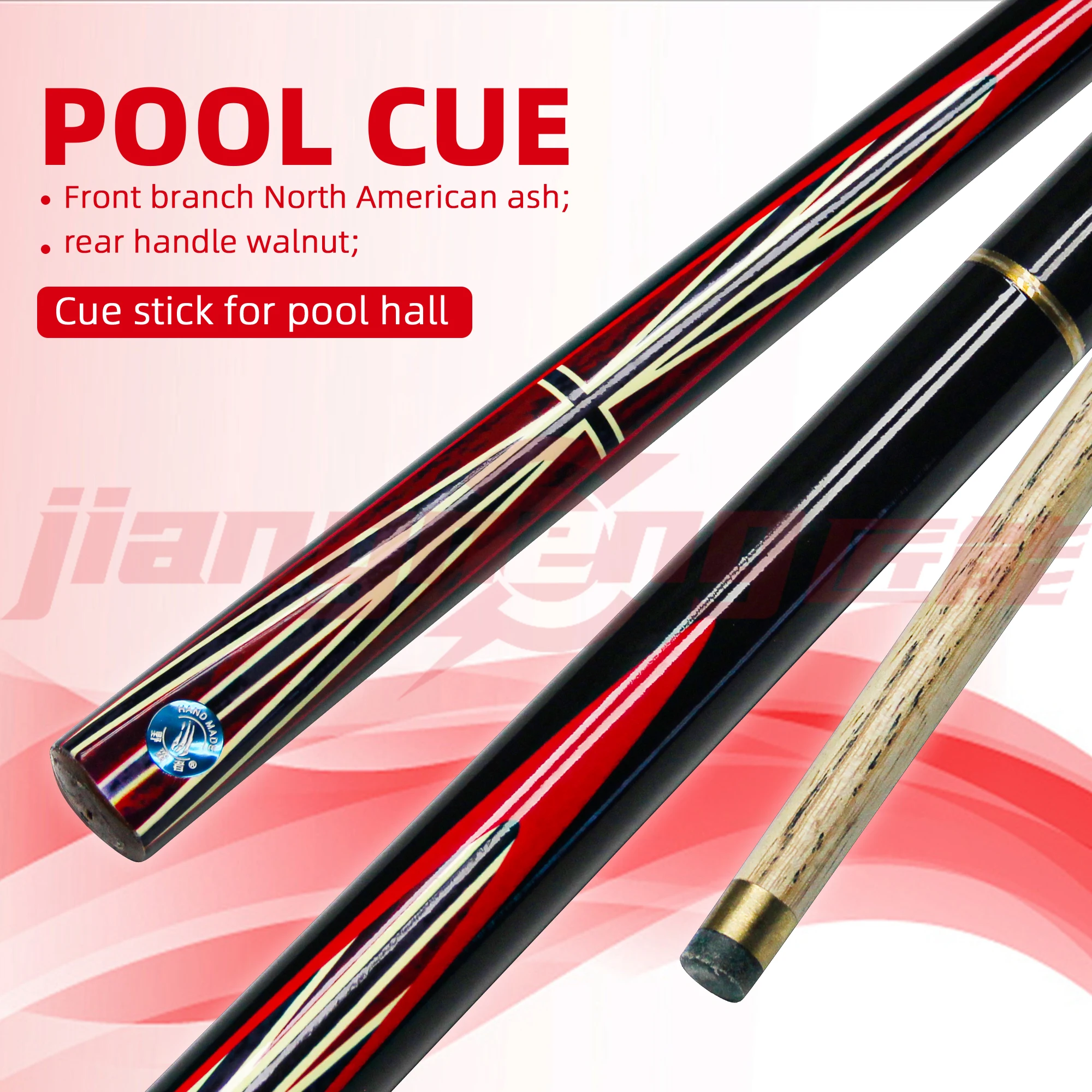 Высококачественный ясеневый снукерный кий общего назначения диаметром 10 мм с крутым шахматным узором в американском стиле, конструкция 3/4
Высококачественный ясеневый снукерный кий общего назначения диаметром 10 мм с крутым шахматным узором в американском стиле, конструкция 3/4