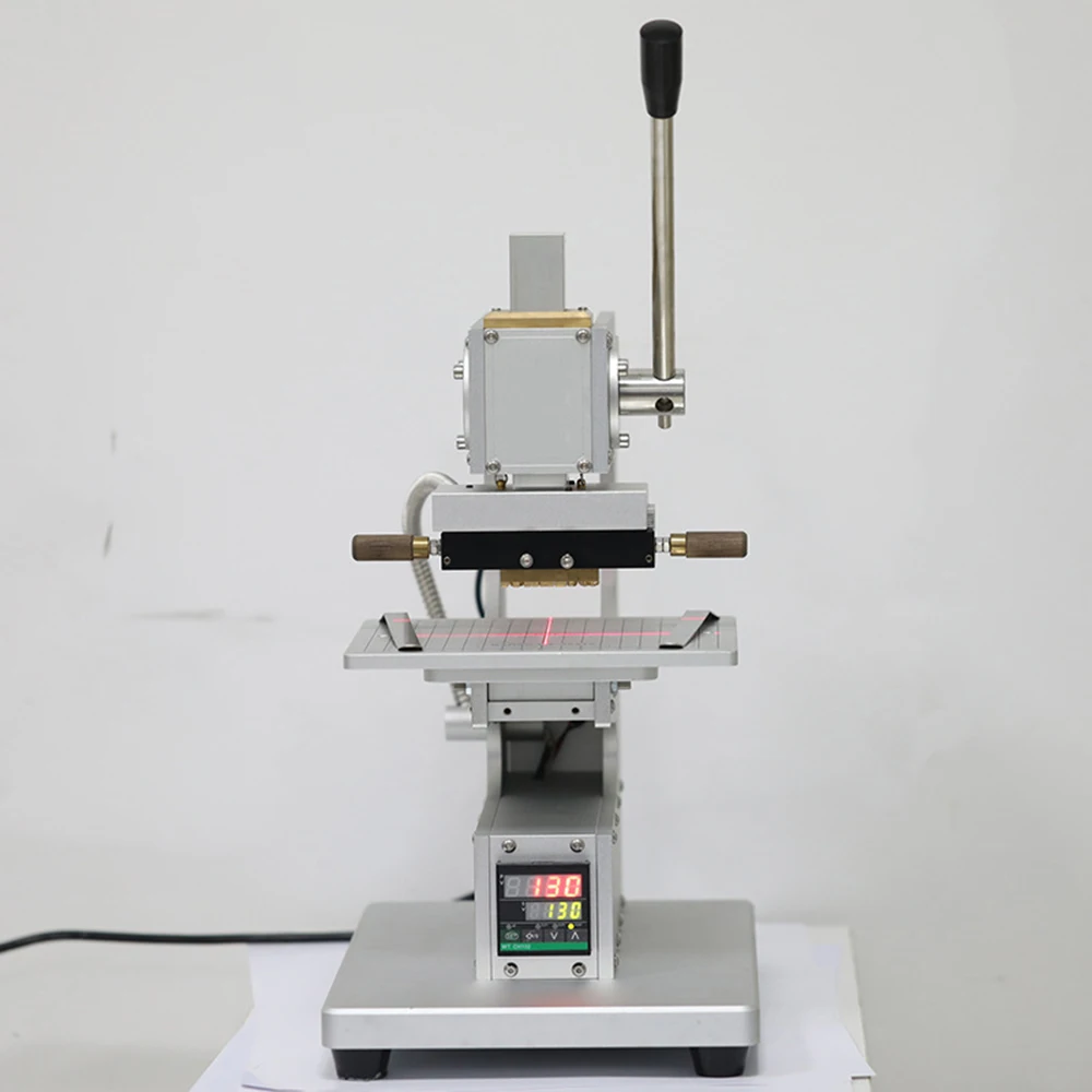 Manual Leather Wood Wallet Hot Foil Stamping Machine Heat Press Machine Presses Tool with Infrared Locator
Manual Leather Wood Wallet Hot Foil Stamping Machine Heat Press Machine Presses Tool with Infrared Locator