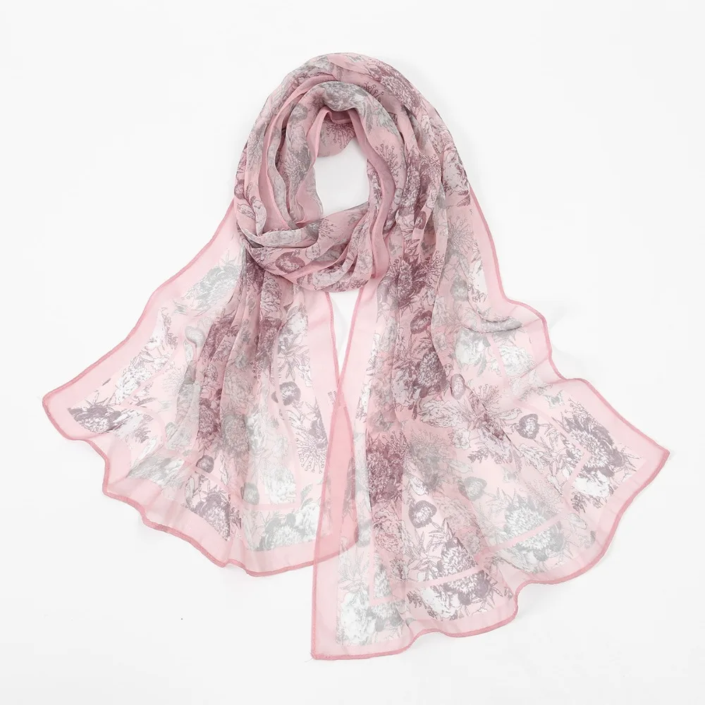 New Elegant Design Chiffon Scarf Print Pattern Classic Style Shawl Wrap Breathable Lightweight Sun Protection Scarf Women Wear
New Elegant Design Chiffon Scarf Print Pattern Classic Style Shawl Wrap Breathable Lightweight Sun Protection Scarf Women Wear