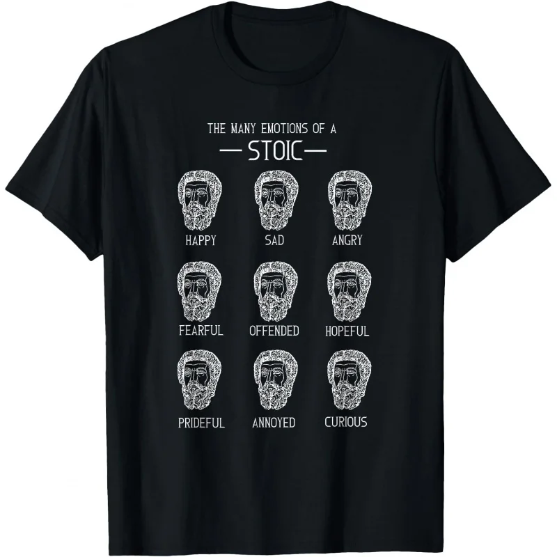 Funny Stoic and Stoicism emotion guide Gift T shirt Team stoic philosopher Graphic Tee shirt 100% cotton clothes All size tops
Funny Stoic and Stoicism emotion guide Gift T shirt Team stoic philosopher Graphic Tee shirt 100% cotton clothes All size tops