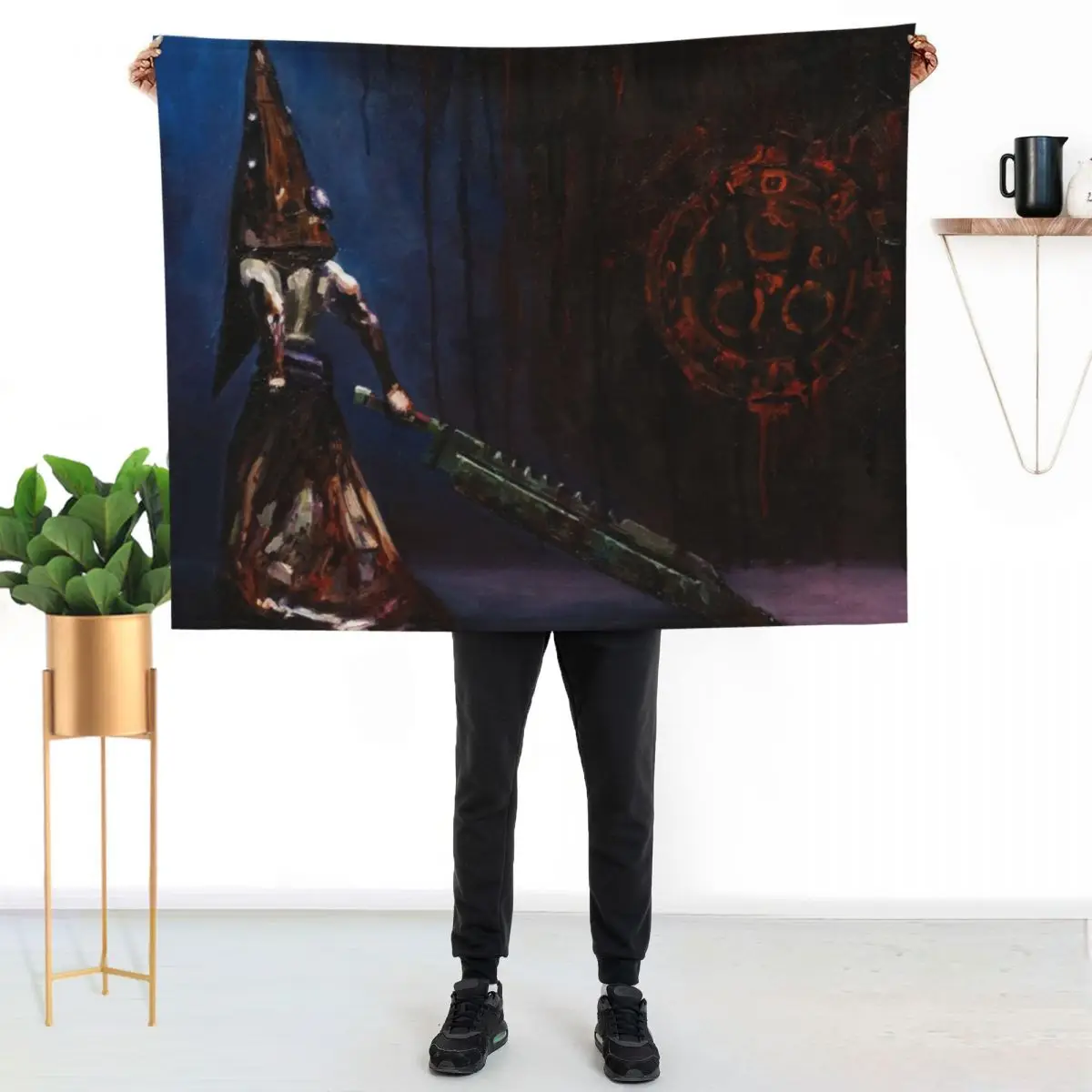 Pyramid Head Throw Blanket Warm Comfortable Blanket for Office Napping
Pyramid Head Throw Blanket Warm Comfortable Blanket for Office Napping