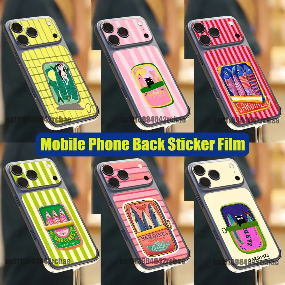 For Stripe Cartoon Sardines Fish Phone Back Film Sticker iPhone 17 Pro Max P PM Decal Skin Wrap Custom Stickers Cover
For Stripe Cartoon Sardines Fish Phone Back Film Sticker iPhone 17 Pro Max P PM Decal Skin Wrap Custom Stickers Cover