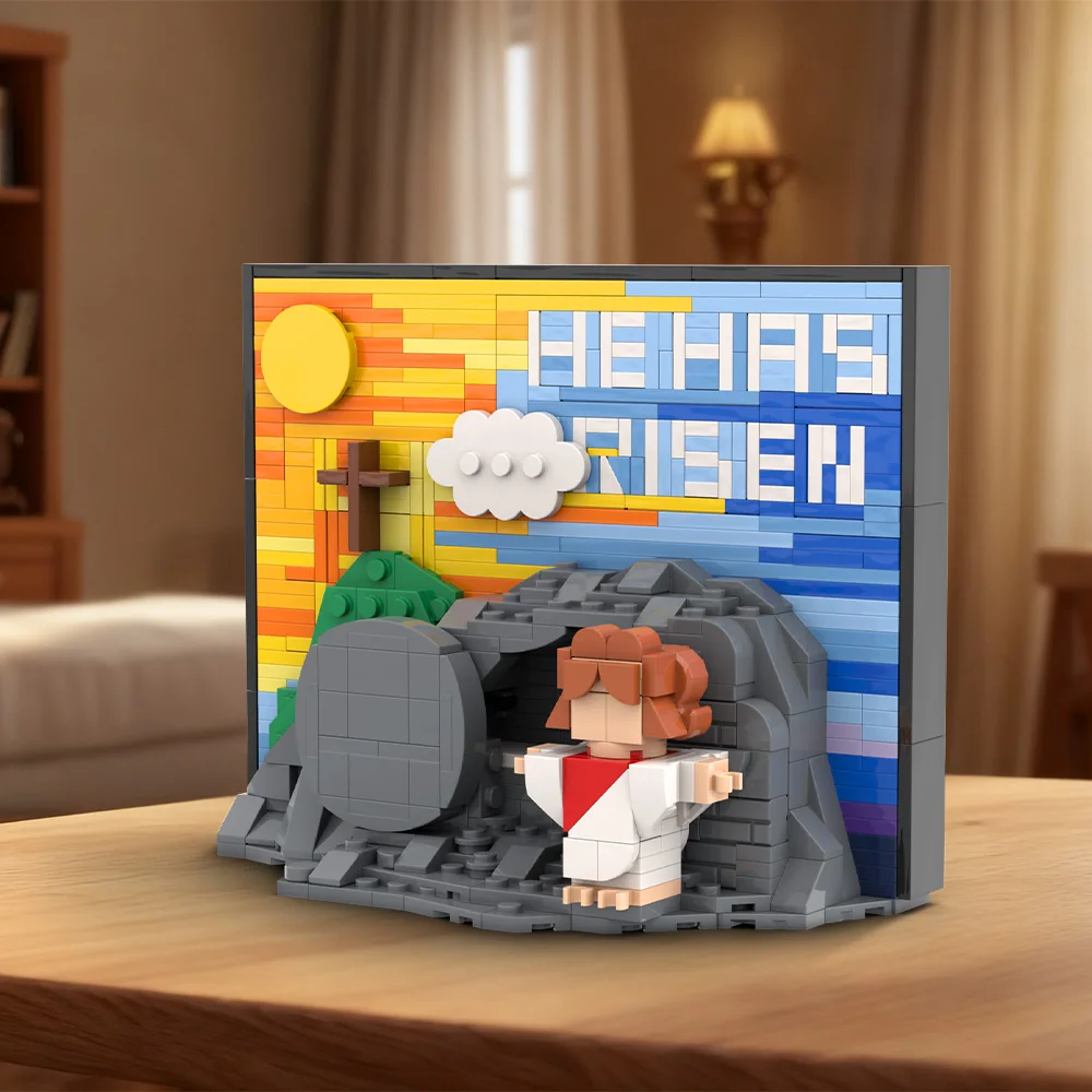 MOC Jesus' Resurrection Scene 3D Bricks Model Christianity Jesus' Resurrection Creative Building Block Assembly Toys Kids Gifts
MOC Jesus' Resurrection Scene 3D Bricks Model Christianity Jesus' Resurrection Creative Building Block Assembly Toys Kids Gifts