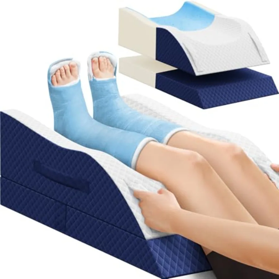 Elevation Pillows for Leg After Surgery, Memory Foam Adjustable Wedge Pillow for Injury or Rest, Ankle Pillow for Sleeping Bloo
Elevation Pillows for Leg After Surgery, Memory Foam Adjustable Wedge Pillow for Injury or Rest, Ankle Pillow for Sleeping Bloo