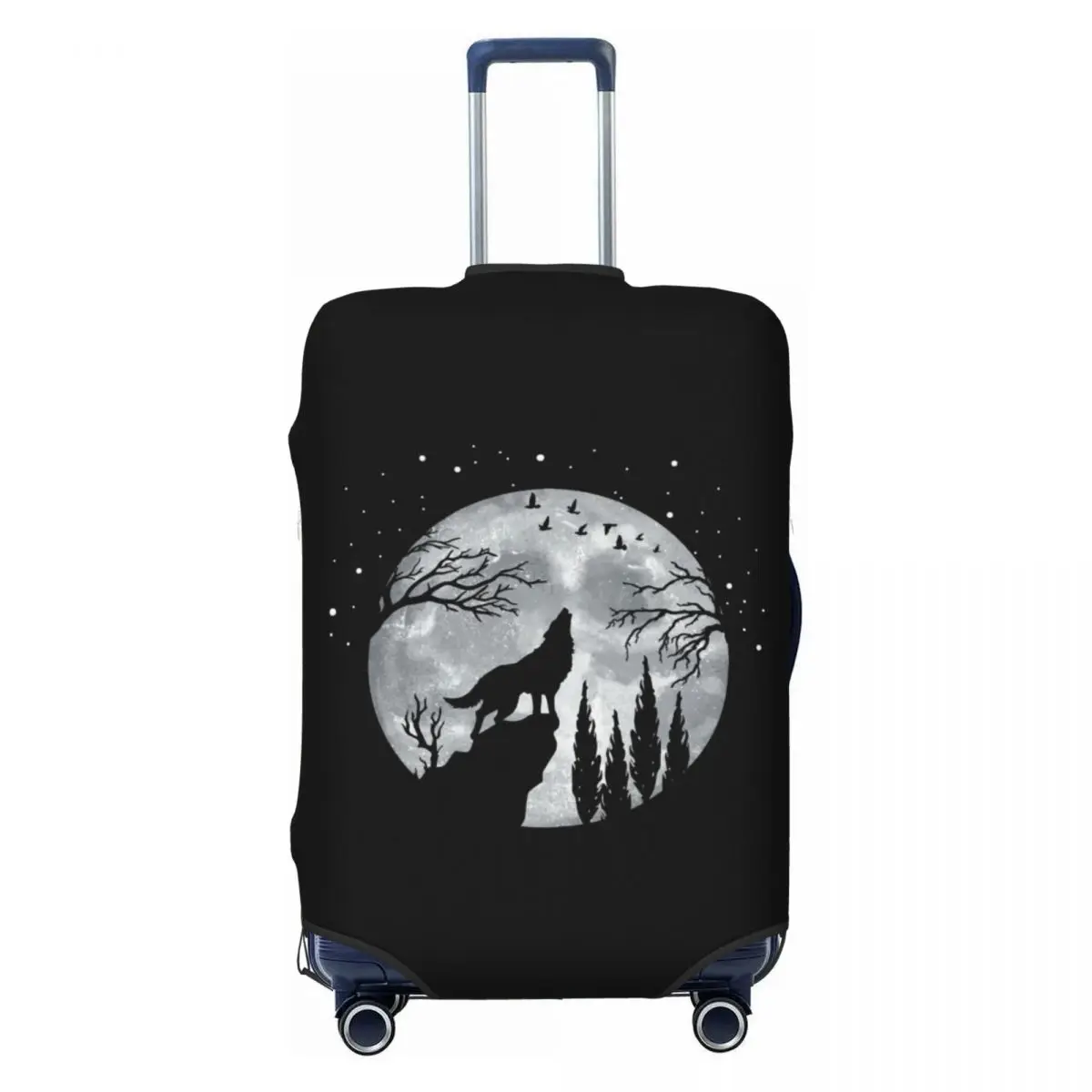 Пользовательский чехол для багажа Wolf Moon, эластичный дорожный чемодан, защитные чехлы, костюм для 18-32 дюймов
Пользовательский чехол для багажа Wolf Moon, эластичный дорожный чемодан, защитные чехлы, костюм для 18-32 дюймов