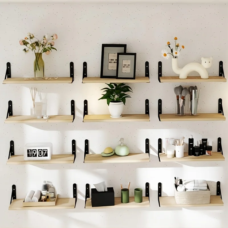 Rustic Floating Shelves for Wall, Farmhouse Wood Shelf for Wall Decor, Wall Mounted Room Shelves Sets of 12, Hanging Wall Storage for Bathroom, Bedroom, Livinging Room - Rustic Wood
Rustic Floating Shelves for Wall, Farmhouse Wood Shelf for Wall Decor, Wall Mounted Room Shelves Sets of 12, Hanging Wall Storage for Bathroom, Bedroom, Livinging Room - Rustic Wood
