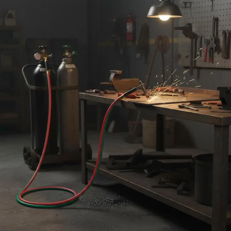 Dual Gas Welding Conduit 1/4-Inch x 25FT For Cutting Soldering Brazing, R Grade 9/16"-18 LH/RH B Fittings 300PSI Maximum Working Pressure Twin Line Design
Dual Gas Welding Conduit 1/4-Inch x 25FT For Cutting Soldering Brazing, R Grade 9/16"-18 LH/RH B Fittings 300PSI Maximum Working Pressure Twin Line Design