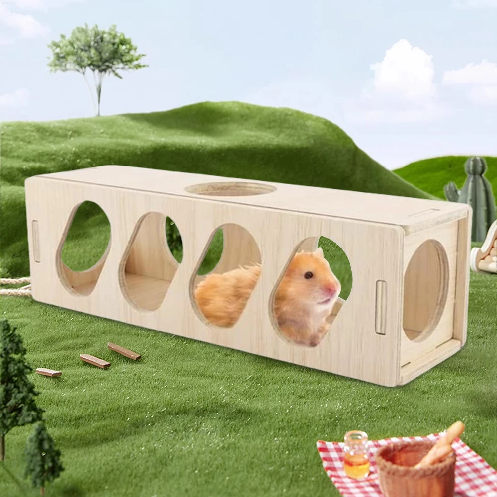 1 pc Wooden Hamster Tunnel Escape Toy Maze Hideout Tube Chew Toys Teeth Grinding Toys for Small Animal Pet Hamsters Guinea Pigs
1 pc Wooden Hamster Tunnel Escape Toy Maze Hideout Tube Chew Toys Teeth Grinding Toys for Small Animal Pet Hamsters Guinea Pigs