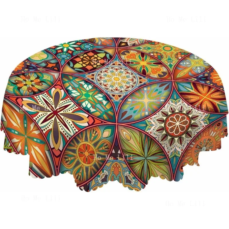 Aoyego Floral Mandala Table Cloth Circle Ethnic Flower Leaves Texture Round Tablecloth Colorful Vintage Polyester Tablecloths
Aoyego Floral Mandala Table Cloth Circle Ethnic Flower Leaves Texture Round Tablecloth Colorful Vintage Polyester Tablecloths