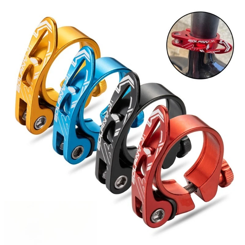 Quick Release Aluminum Seat Post Clamp 31.8 34.9mm Universal Mountain Road Bike Seat Tube Clip Cycling Spare Parts
Quick Release Aluminum Seat Post Clamp 31.8 34.9mm Universal Mountain Road Bike Seat Tube Clip Cycling Spare Parts