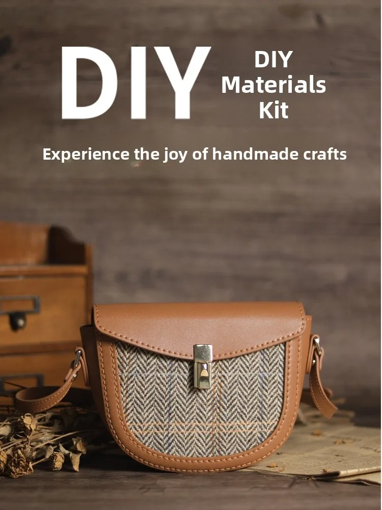 Leather DIY Material Kit Semi-Circular Saddle Bag Handmade Genuine Cowhide Non-Finied Product Modern Neutral Sle ex
Leather DIY Material Kit Semi-Circular Saddle Bag Handmade Genuine Cowhide Non-Finied Product Modern Neutral Sle ex