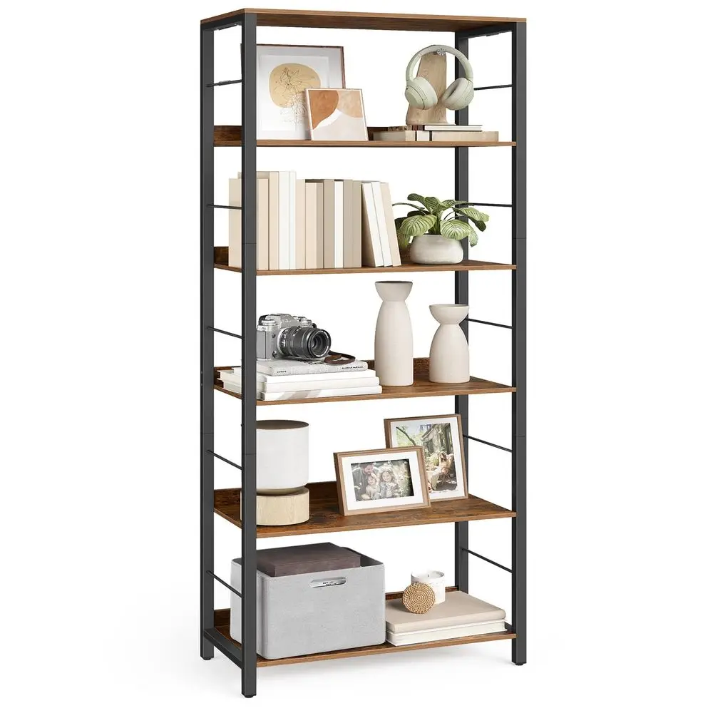 6Tier Bookshelf, Bookcase for Office, 11.8 x 23.6 x 70.1 Inches, Shelving Unit, with Back Panels, Industrial Style, for Living
6Tier Bookshelf, Bookcase for Office, 11.8 x 23.6 x 70.1 Inches, Shelving Unit, with Back Panels, Industrial Style, for Living