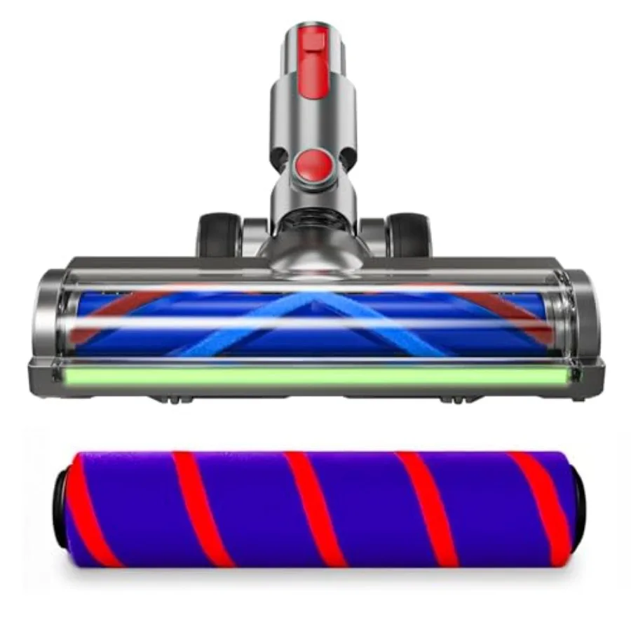 2 Replacement Vacuum Cleaner Heads for Dyson V7/V8/V10/V11/V15 Anti-Tangle Motor-Driven Brush Roll with LED Light Dust Detectio
2 Replacement Vacuum Cleaner Heads for Dyson V7/V8/V10/V11/V15 Anti-Tangle Motor-Driven Brush Roll with LED Light Dust Detectio