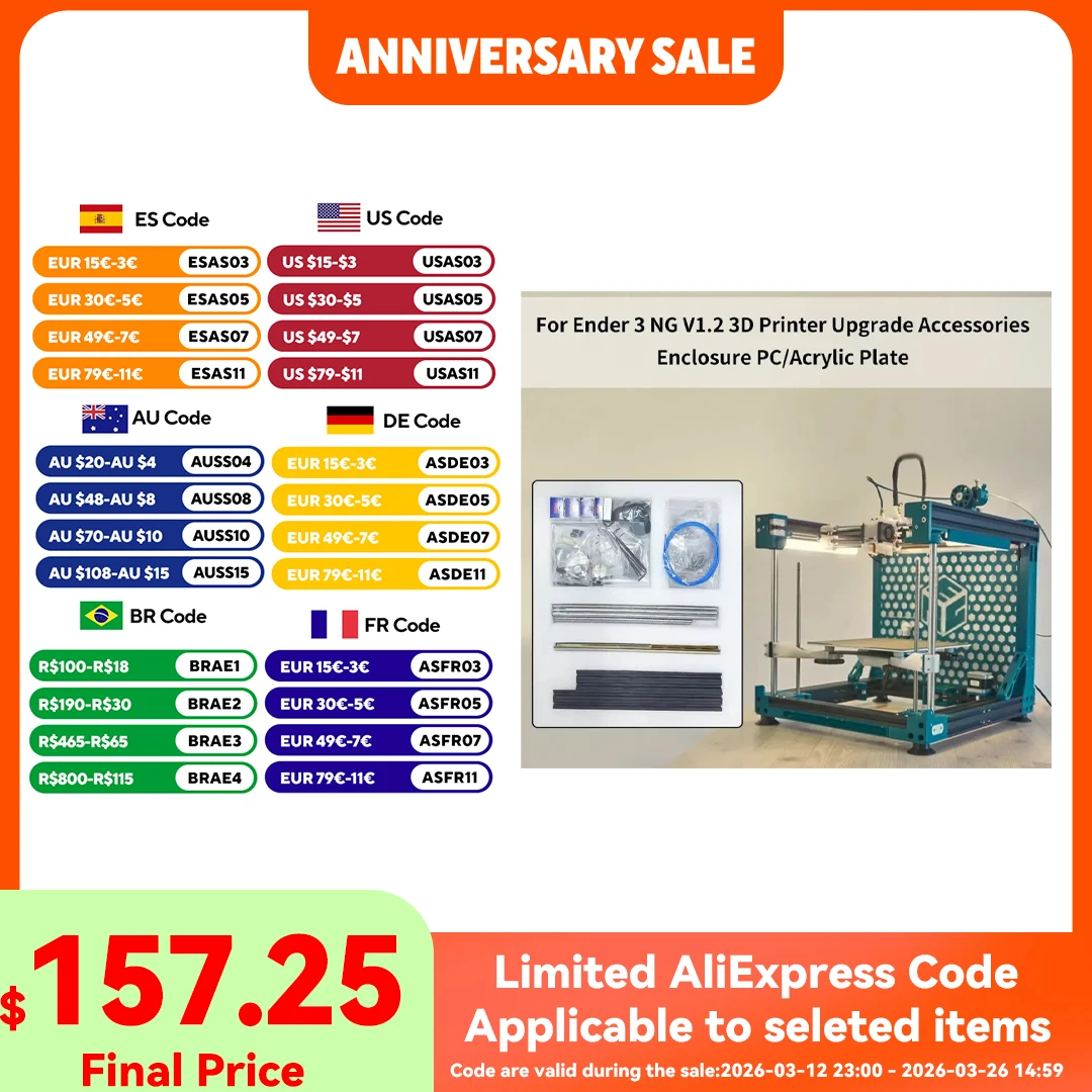 FYSETC E3NG v1.2S – CoreXY upgrade kit for Creality Ender 3 – High quality parts
FYSETC E3NG v1.2S – CoreXY upgrade kit for Creality Ender 3 – High quality parts