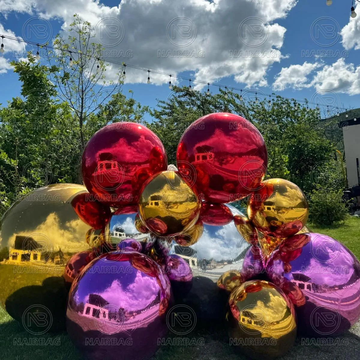 Pink Inflatable Mirror Ball Silver Mirror Balloon Orange Big Shiny Inflatable Balls For Christmas / Wedding / Party Decorations
Pink Inflatable Mirror Ball Silver Mirror Balloon Orange Big Shiny Inflatable Balls For Christmas / Wedding / Party Decorations