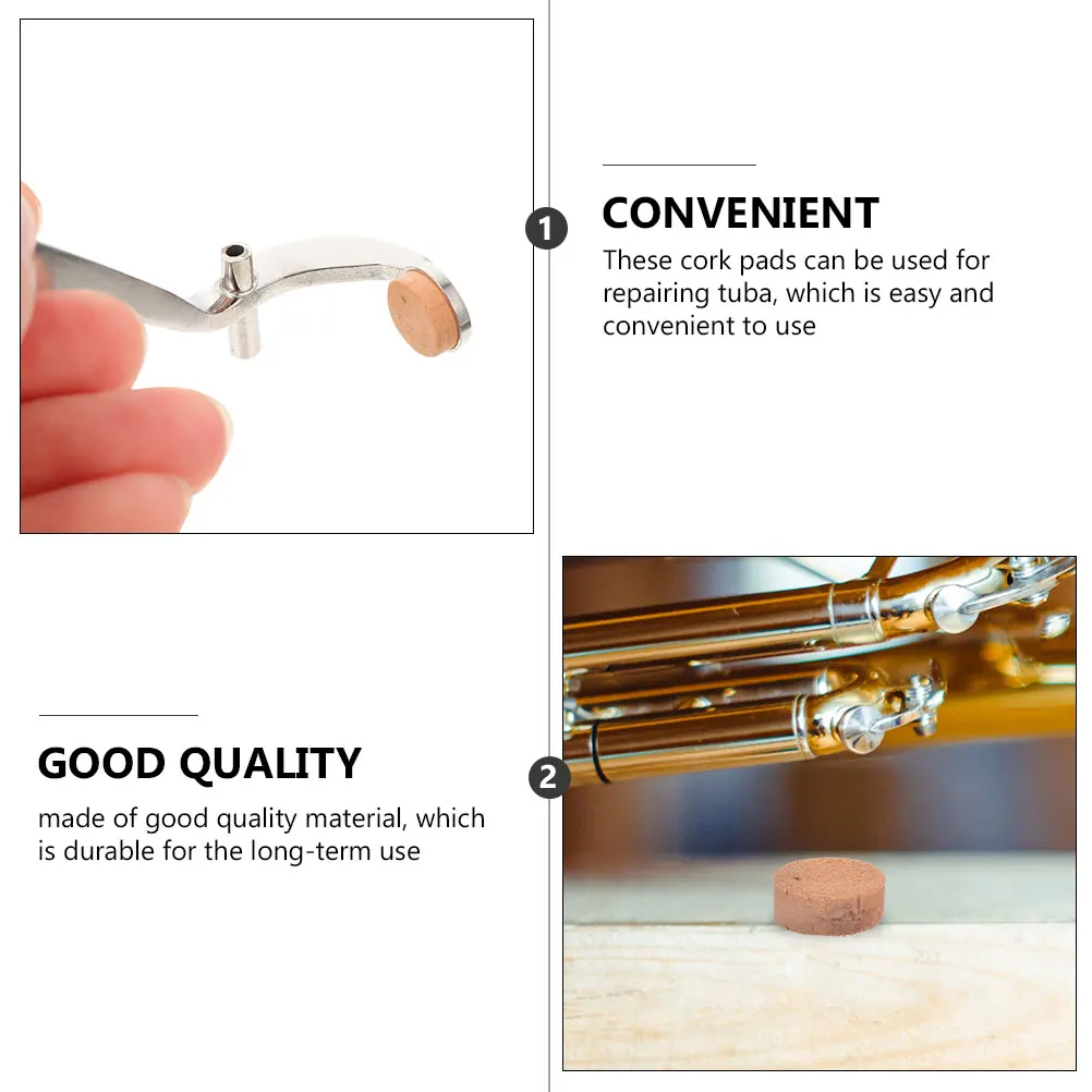 4 Pcs Key Pad Wooden Tuba Water Accessories Cork Parts Small Watergate Cushion Accessory Khaki Replacement Pads
4 Pcs Key Pad Wooden Tuba Water Accessories Cork Parts Small Watergate Cushion Accessory Khaki Replacement Pads