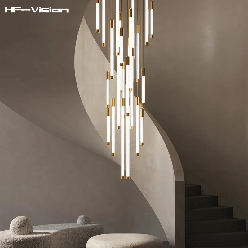 Nordic Minimalist Staircase Gold Ceiling Chandelier Lighting Duplex Attic Home Pendant Decoration Restaurant Villa Lamp Fixtures
Nordic Minimalist Staircase Gold Ceiling Chandelier Lighting Duplex Attic Home Pendant Decoration Restaurant Villa Lamp Fixtures