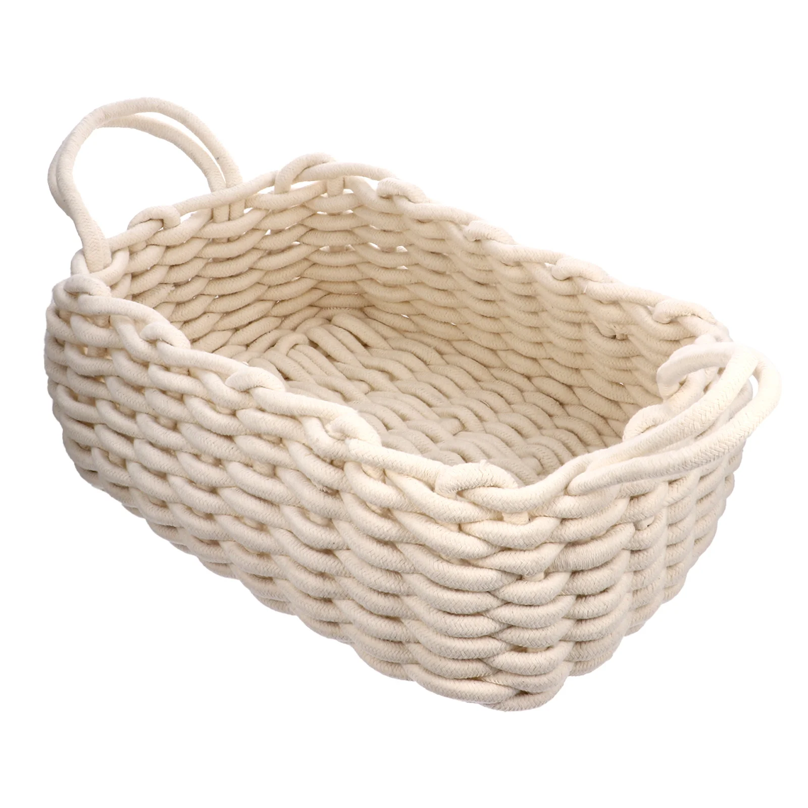 Cotton Thread Handwoven Storage Basket 36x25x15 Large Desk Organizer Home Decorative Baskets
Cotton Thread Handwoven Storage Basket 36x25x15 Large Desk Organizer Home Decorative Baskets