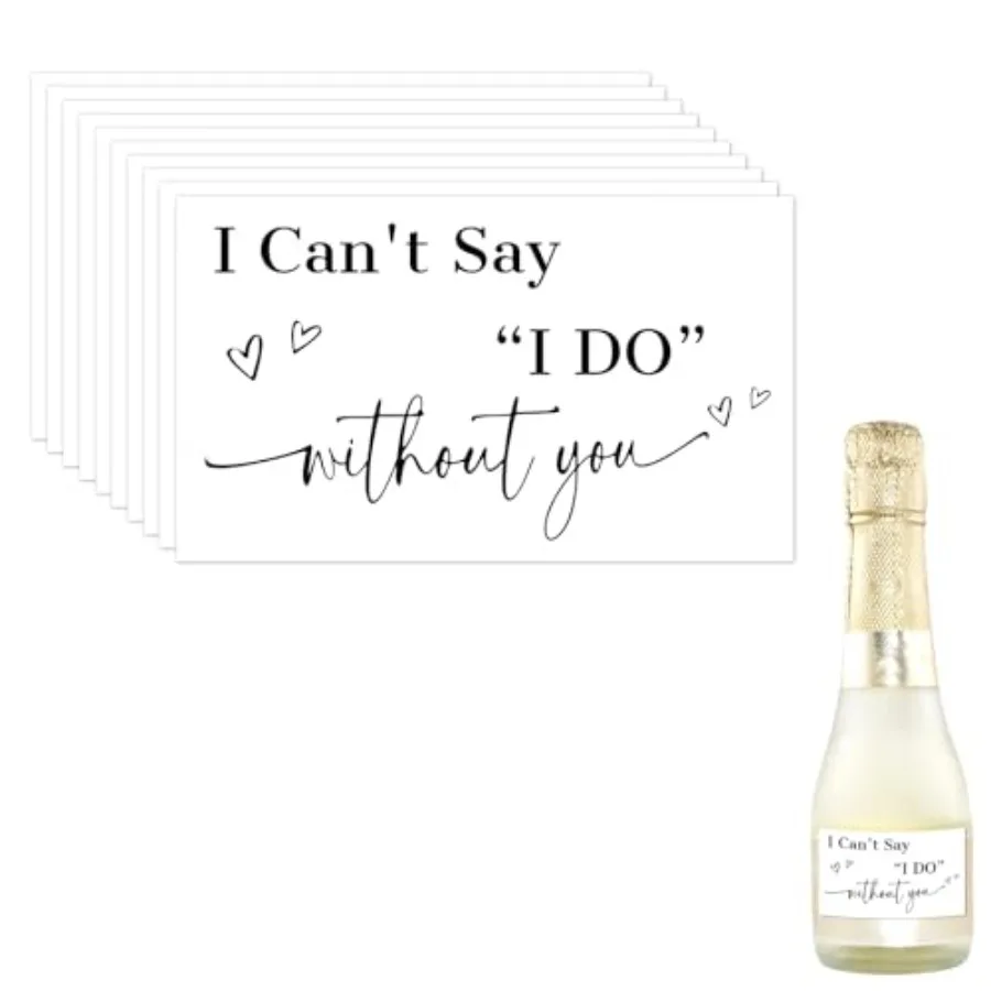 10pcs Bridesmaid Proposal Mini Champagne Labels, Black I Can't Say I Do Without You Stickers Bridesmaid Proposal Stickers Decor
10pcs Bridesmaid Proposal Mini Champagne Labels, Black I Can't Say I Do Without You Stickers Bridesmaid Proposal Stickers Decor